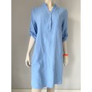 Musselin-Kleid / Bluse - Blau