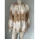 Stilvolle Bluse in tollem Schnitt und sehr schönen Farben - Braun/Taupe