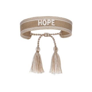 Statement Armband HOPE beige