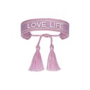 Statement Armband LOVE LIFE rosa