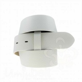 UMJUBELT Wechselgürtel für Wechselschnalle ATLANTIC  WHITE / WEISS 80