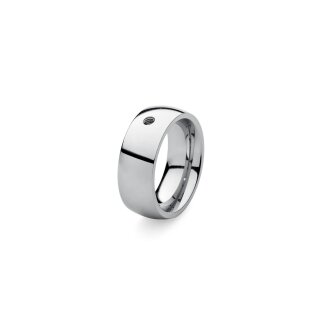 QUDO Wechselring BIG silber 56