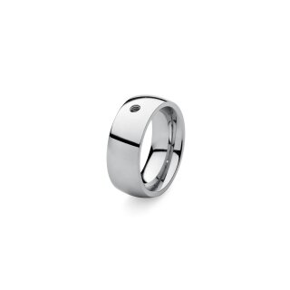 QUDO Wechselring BIG silber 58