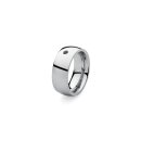 QUDO Wechselring BIG silber 58