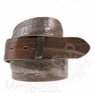 UMJUBELT Wechselgürtel für Wechselschnalle WAVE TURTLE BROWN 100