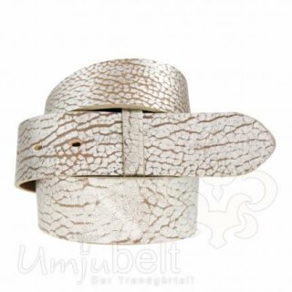 UMJUBELT Wechselgürtel für Wechselschnalle NORDIC TAUPE/SILVER 90