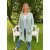 ZWILLINGSHERZ Hoodiejacke JANINA Salbeigrün L/XL