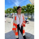 Oversize Strickjacke COPENHAGEN - Beige-Orange L/XL