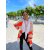 Oversize Strickjacke COPENHAGEN - Beige-Orange L/XL