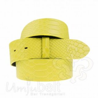 UMJUBELT Wechselgürtel für Wechselschnalle AMARILLO YELLOW 90