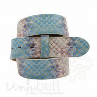 UMJUBELT Wechselgürtel für Wechselschnalle MERMAID BLUE 90