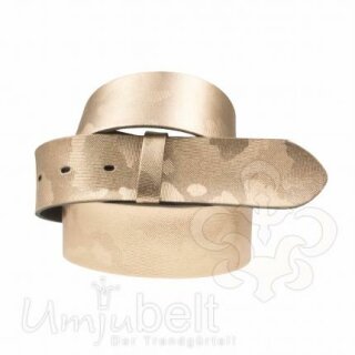 UMJUBELT Wechselgürtel für Wechselschnalle CAMOUFLAGE ROSÈGOLD 95