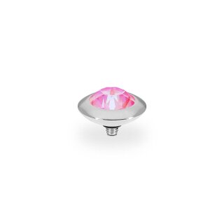 QUDO Ringaufsatz TONDO silber LOTUS PINK DELITE