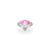 QUDO Ringaufsatz TONDO silber LOTUS PINK DELITE