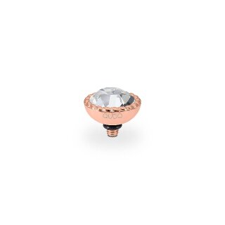 QUDO Ringaufsatz BOCCONI 11mm roségold CRYSTAL