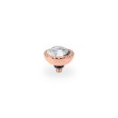 QUDO Ringaufsatz BOCCONI 11mm roségold CRYSTAL