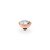 QUDO Ringaufsatz BOCCONI 11mm roségold CRYSTAL
