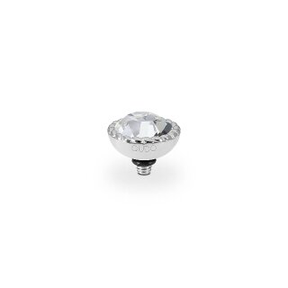 QUDO Ringaufsatz BOCCONI 11 mm silber CRYSTAL