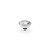 QUDO Ringaufsatz BOCCONI 11 mm silber CRYSTAL