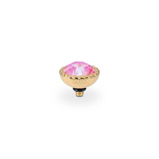 QUDO Ringaufsatz BOCCONI 11 mm gold LOTUS PINK DELITE