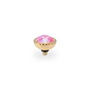 QUDO Ringaufsatz BOCCONI 11 mm gold LOTUS PINK DELITE