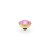 QUDO Ringaufsatz BOCCONI 11 mm gold LOTUS PINK DELITE