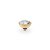 QUDO Ringaufsatz BOCCONI 11 mm gold CRYSTAL