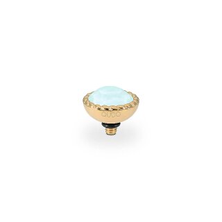 QUDO Ringaufsatz BOCCONI 11 mm gold POWDER GREEN