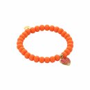 biba Armband mit Anhänger Herz - Neonorange