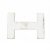 Gürtelschnalle H-LEVEL white