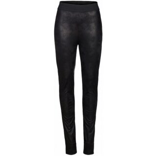 Edle Leggings in Lederoptik - Schwarz XL