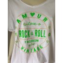 T-Shirt ROCK & ROLL - Neongrün