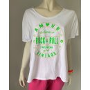 T-Shirt ROCK & ROLL - Neongrün