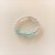 Elastischer Ring aus 925 Silber mit Amazonit M (Gr. 54-56)
