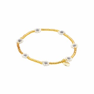 biba Armband Flower Power - Weiß