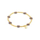 biba Armband Flower Power - Grau