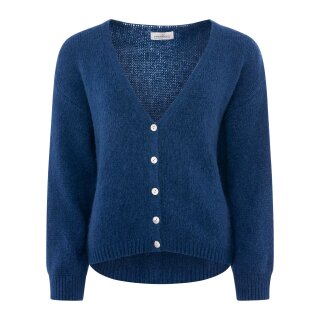 ZWILLINGSHERZ Strickjacke "Uni" - Dunkelblau