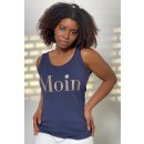 Top mit Goldglitzerprint MOIN - Navy 44