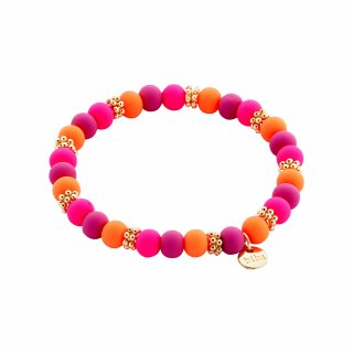 biba Armband - Orange/Pink/Aubergine
