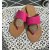 MOOW Sandalette / Flip Flop - Pink mit Gold