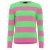 Pullover 100% Cashmere - Grün-Pink L