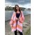 Oversize Strickjacke COPENHAGEN - Rosa-Rost
