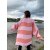 Oversize Strickjacke COPENHAGEN - Rosa-Rost