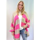 Oversize Strickjacke COPENHAGEN - Beige-Pink