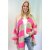 Oversize Strickjacke COPENHAGEN - Beige-Pink S/M