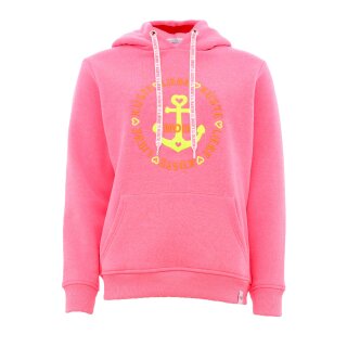 ZWILLINGSHERZ HOODIE LINN - Neonpink XL