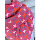 ZWILLINGSHERZ Dreieckstuch HAMBURGER STERN mit Baumwolle - Pink