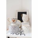Tasse mit Golddruck und Goldhenkel im Geschenkekarton HERZ