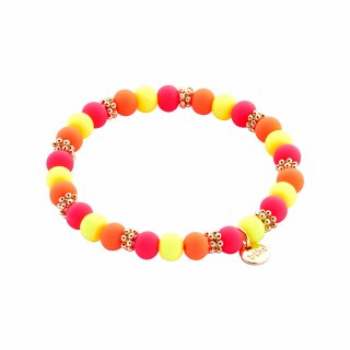 biba Armband - Koralle/Orange/Gelb