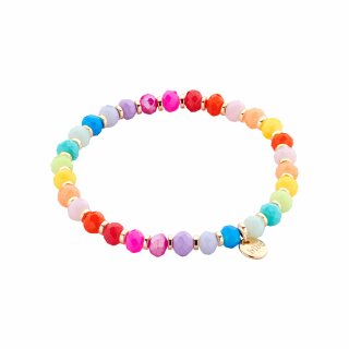 biba Armband 6 mm Crystal - Bunt